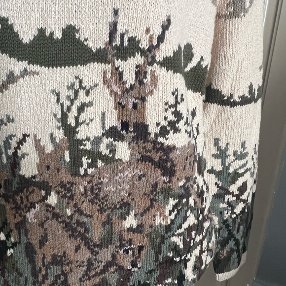 Ralph Lauren Cream and Brown Nature Sweater - Picture 3 of 8